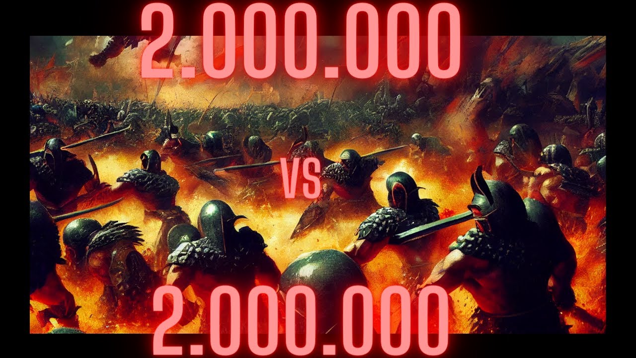 Ultimate Epic Battle Simulator 2 | UEBS 2 2,000,000 Spartans vs 2,000000 Orcs Gameplay No Commentary