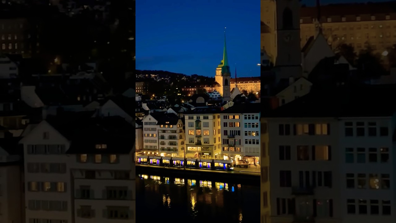 🇨🇭Zurich Old Town at night - City of Zurich / Switzerland🇨🇭