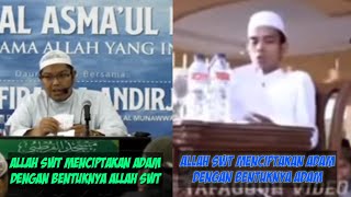 Makna Hadits: sungguh Allah SWT Ciptakan Adam Dengan Bentuknya || Ust Firanda Vs Ust Abdul Somad