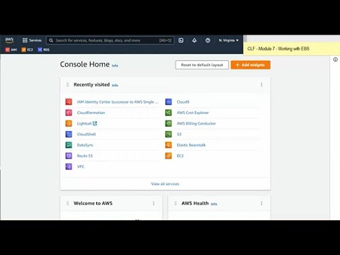 AWS Basic Labs: Sect7 - Lab 4 - Working with EBS - YouTube