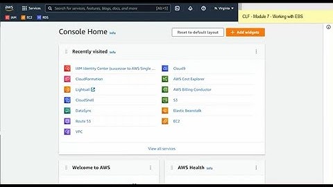 AWS Basic Labs:  Sect7 - Lab 4 -  Working with EBS