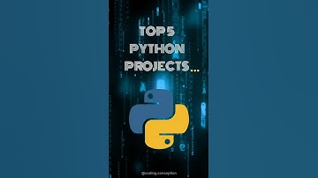 Top 5 Python Projects| #shorts #python #coding #programming #projects #viral #top5 #trending #learn