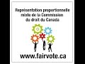 Représentation proportionnelle mixte de la Commission du droit du Canada