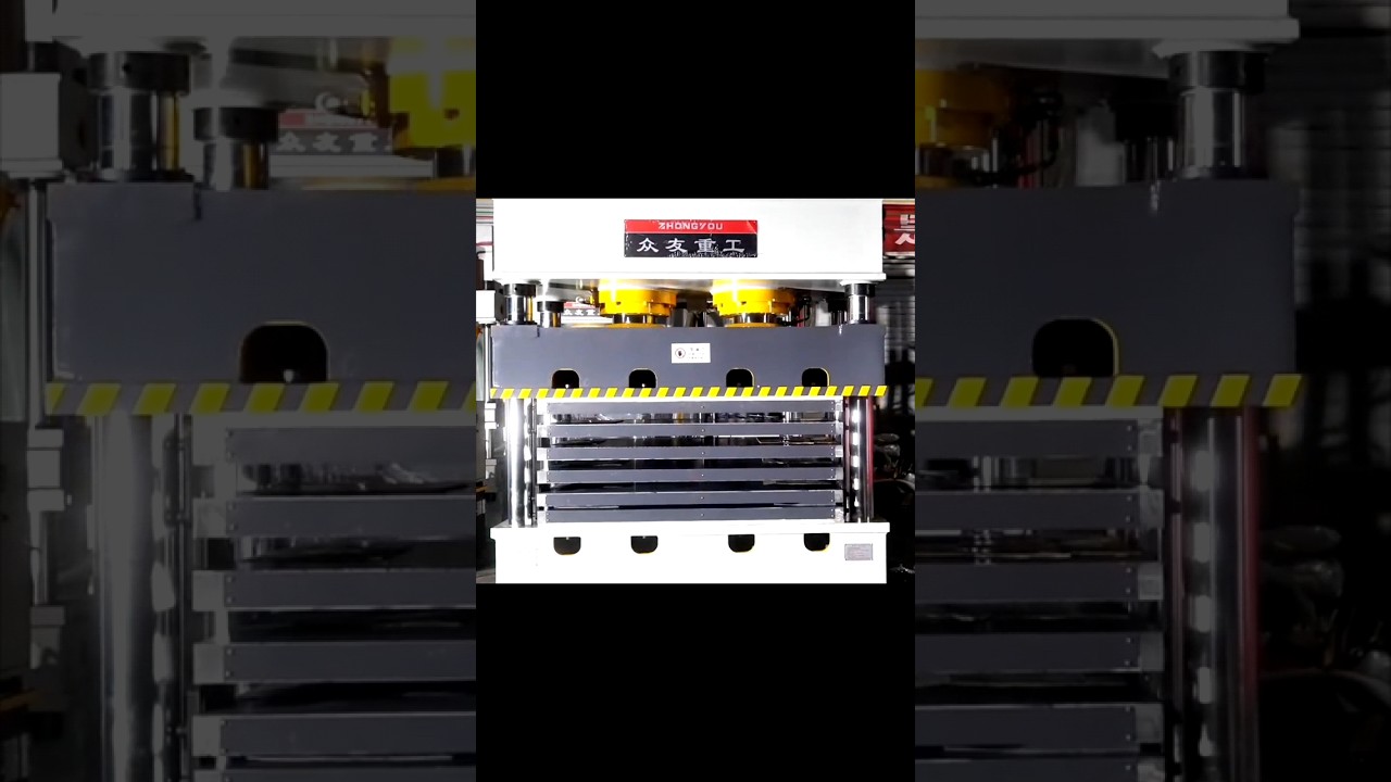 315T double cylinder hydraulic press with multi-layer heating plate...