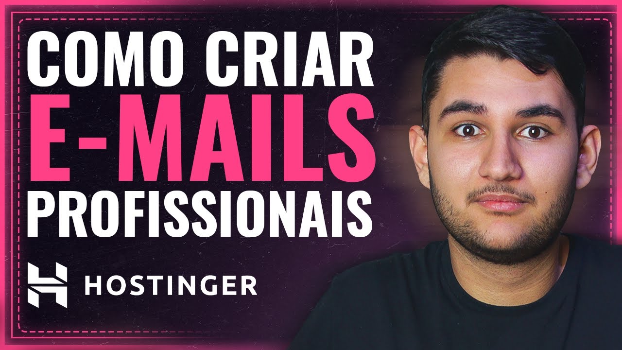 Como criar E-mail profissional na Hostinger (Passo a Passo) - YouTube