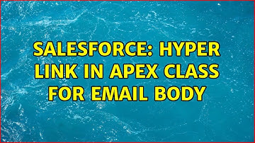 Salesforce: Hyper link in apex class for Email Body (2 Solutions!!)