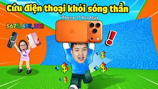 Giải cứu nhặt điện thoại xịn đắt tiền thoát khỏi sóng thần để bán kiếm tiền ! bqThanh Giàu Ốc Nghèo