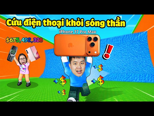 Giải cứu nhặt điện thoại xịn đắt tiền thoát khỏi sóng thần để bán kiếm tiền ! bqThanh Giàu Ốc Nghèo