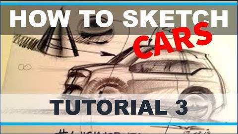 Car Sketch Tutorial P 3 - reflections