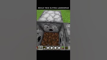 EASY ELYTRA LAUNCHPAD || #viral #shorts #minecraft
