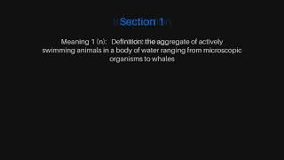 The Meaning of Nekton