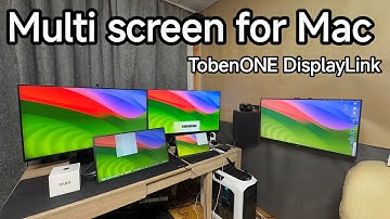 TobenONE DisplayLink Docking Station Triple Monitor with 120W Power Adapter