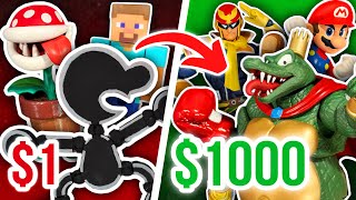 1 $ VS 1000 $ SMASH BROS Figuren