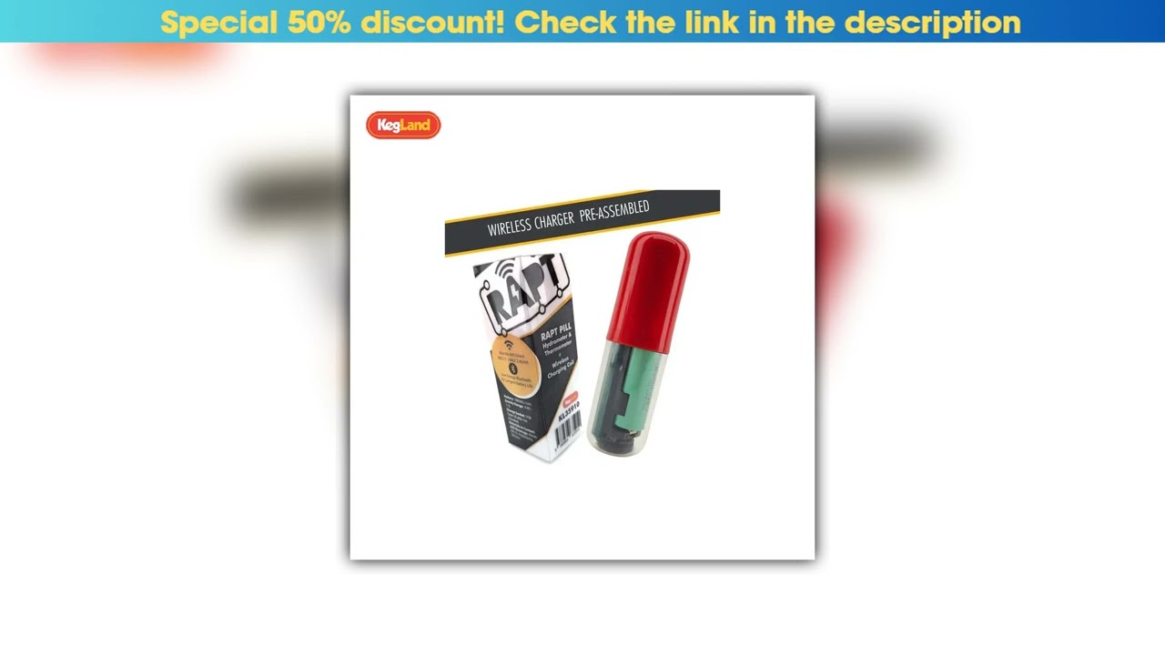 Top Kegland RAPT Pill  Digital Hydrometer Thermometer withRed Housing Home Brewing Equipment•••••••