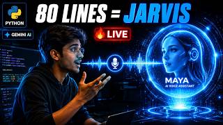 Build Your Own JARVIS 🔥 Only 80 Lines of Python Code | Real-Time AI Voice Assistant (Gemini Live)