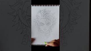 Tanjiro Sketch Tutorial ✏️ | Demon Slayer Drawing | Part 1