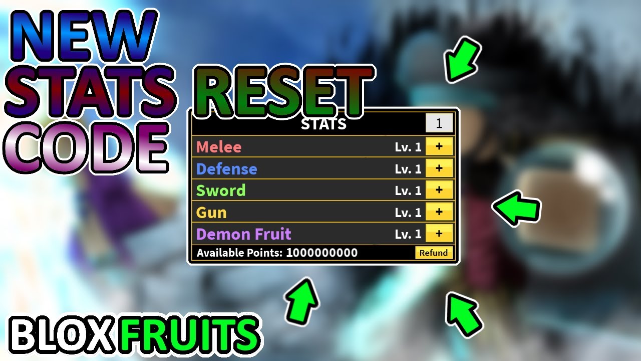 codigos de reset stats blox fruits｜Pesquisa do TikTok