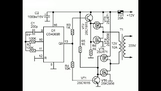 Простой и мощный инвертор напряжения 12V - 220V