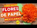 Como hacer flores de papel por el dia de los muertos