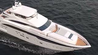 Boat sailing in the ocean render with 3DSmax PhoenixFD and Vray