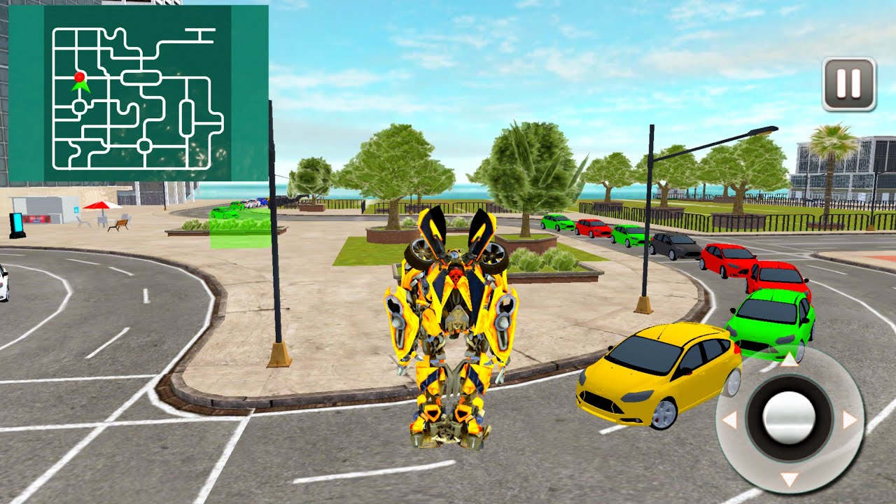 Robot car transporter airplane l best robot car simulator l jp views