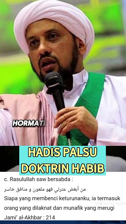 Hadits palsu yang dipake ba'alawi untuk mendoktrin #muhibbinhabaib1030 #baalawi