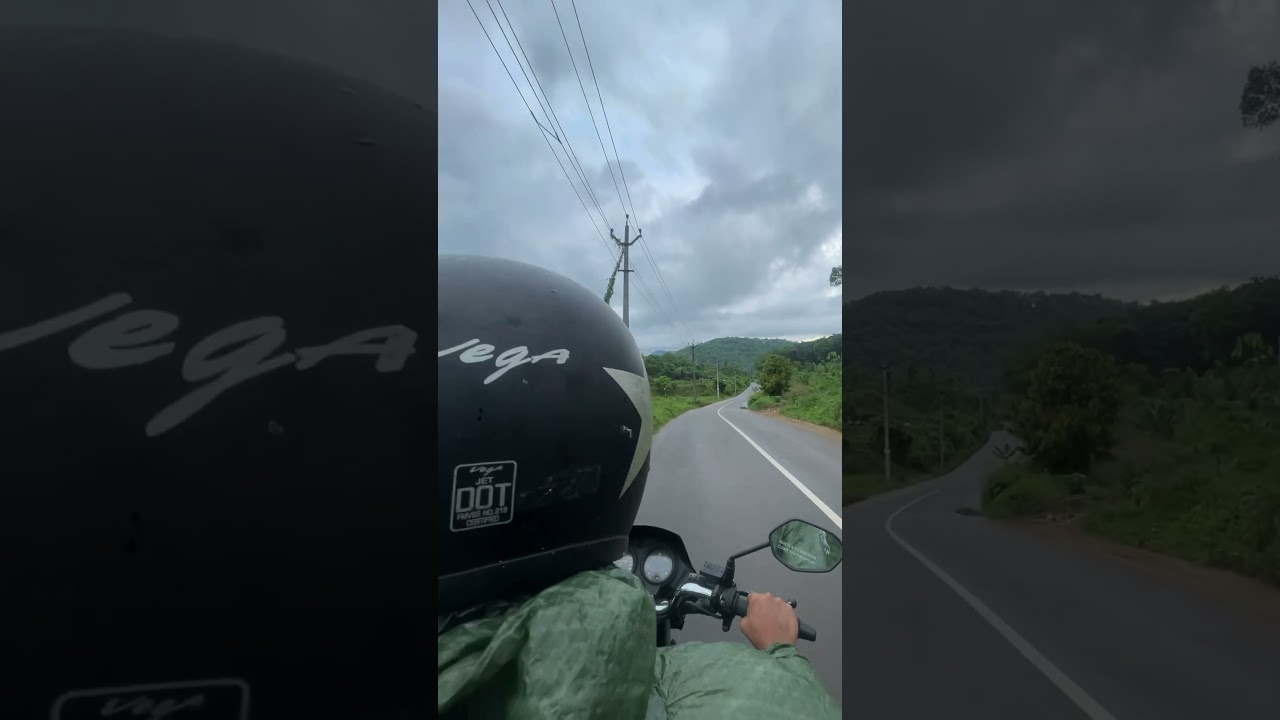 Rainy Ride With My Sweet Wife ❤️ | Kerala Road Trip Vibes 🌧️🏍️