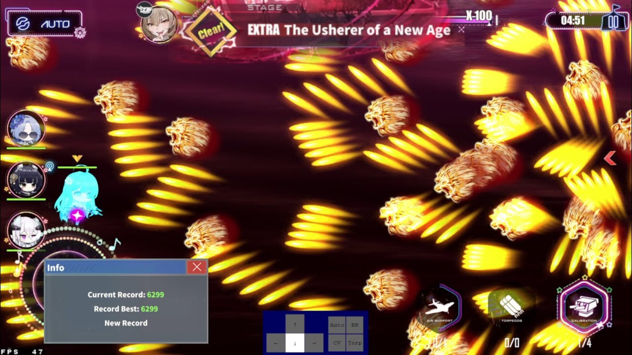 Azurlane A Rose on High Tower EX Stage | Scoring + Survival