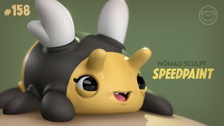 Nomad Sculpt Speedpaint: Pudgy Little Bee | Ipad Pro 3D screenshot 3