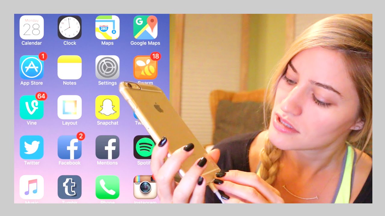 What's on my iPhone 6s Plus? | iJustine - YouTube