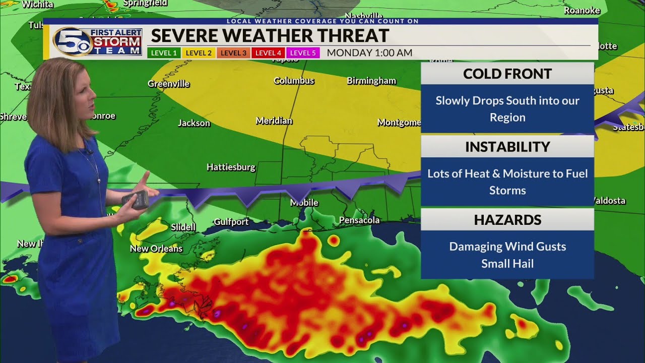 Steamy Afternoon Today, Strong To Severe Storms Possible Tomorrow - YouTube