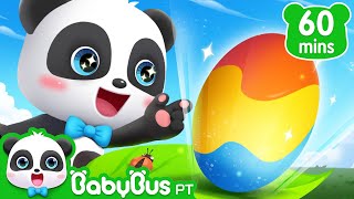 🐼 Músicas Infantis | O Que Será Que Tem Dentro do Ovo Colorido? | Carro Desenho | BabyBus Português