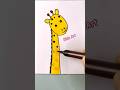 Cute Giraffe drawing for kids | Simple art #shortsfeed #shorts #art #drawing #kidsart #kids #diy