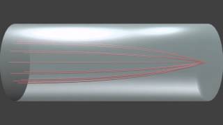 Standing wave in pipe closed at one end - 1st Harmonic