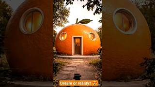 Would You Live Inside an Orange? 🍊😳 #unique #shorts #viral #youtube