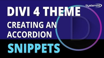 Divi 4 Snippets Creating An Accordion 👈