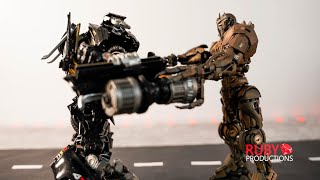 Transformers Stop Motion Animation - Chapter 3: SCOURGE vs IRONHIDE