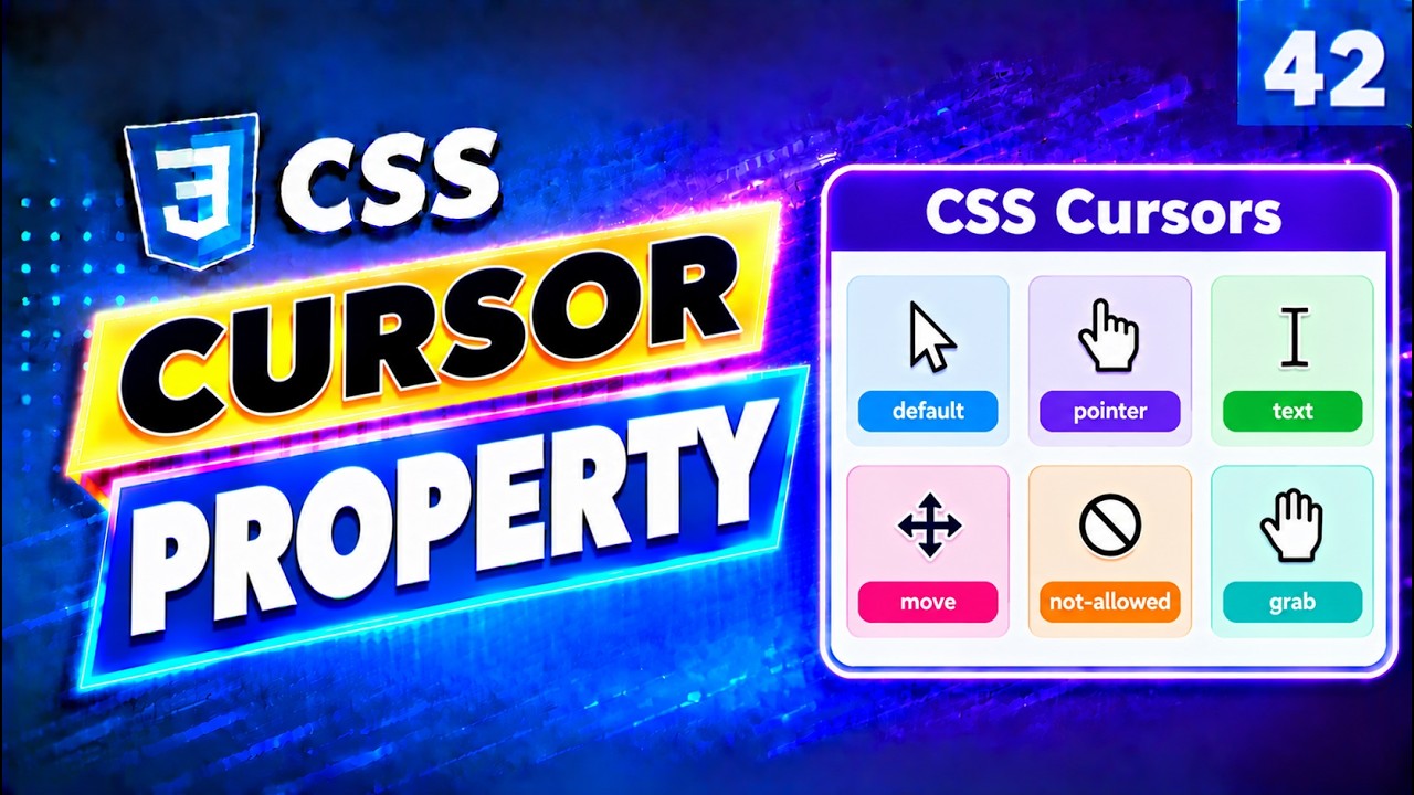 CSS Cursor Property | Master CSS Cursor Property | CSS Tutorial in ...