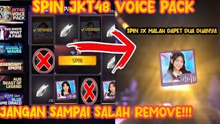 TRIK SPIN JKT48 VOICE PACK | CARA HOKI SPIN SUARA JKT48 DI EVENT FADED WHEEL FREE FIRE TERBARU