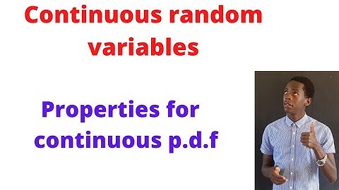 Continuous random variables...........#africastruggle.