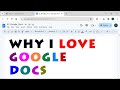 Why i love google docs