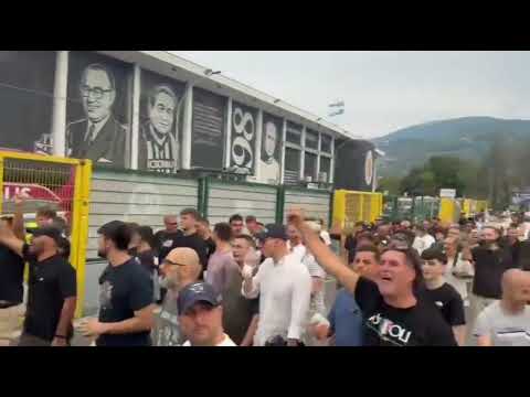 Video ASCOLI -LAZIO, I TIFOSI BIANCOCELESTI FUORI DALLO STADIO DEL DUCA