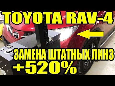 Toyota RAV 4 замена линз улучшение ближнего света тойота рав 4