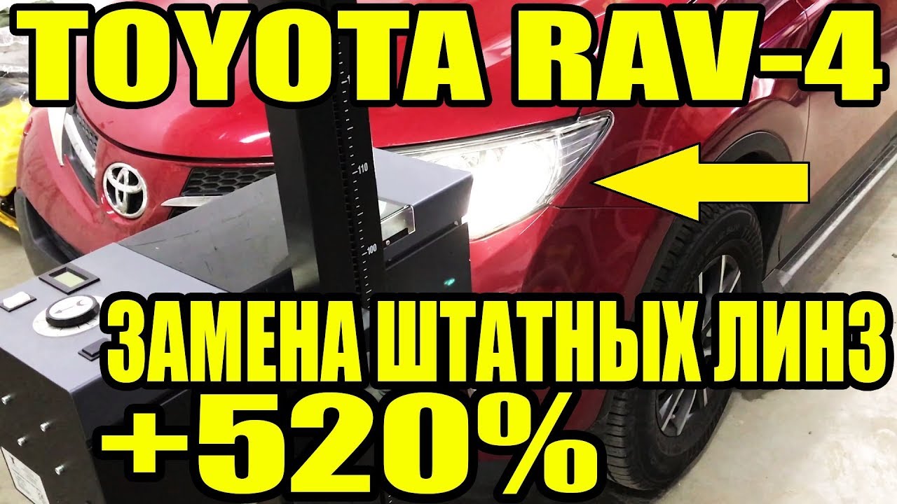 Замена линз rav4