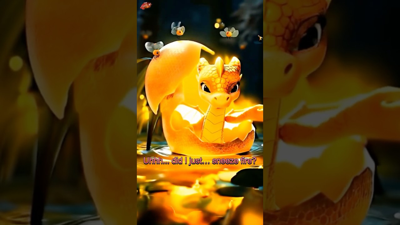 Baby Dragon Accidentally Sets Fire With a Sneeze