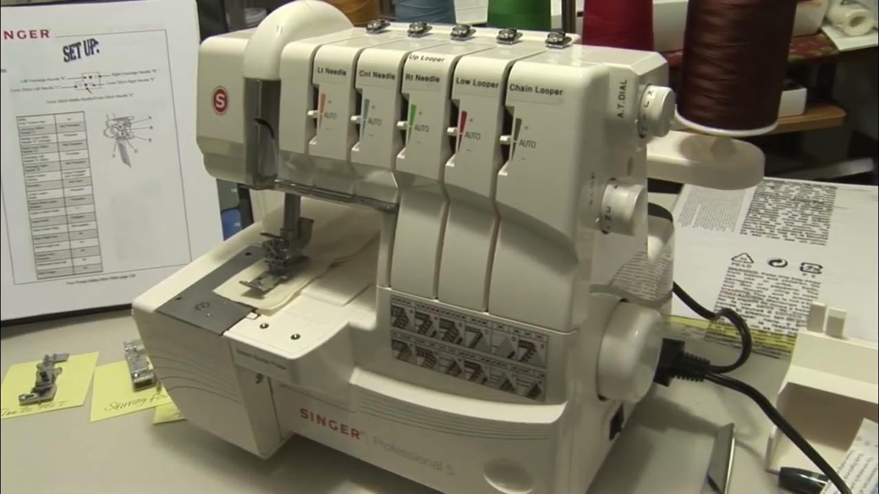 Singer Professional 5 serger demystified - YouTube