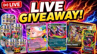 LIVE Pokemon Giveaway! New Chaos Rising Products + Tins!