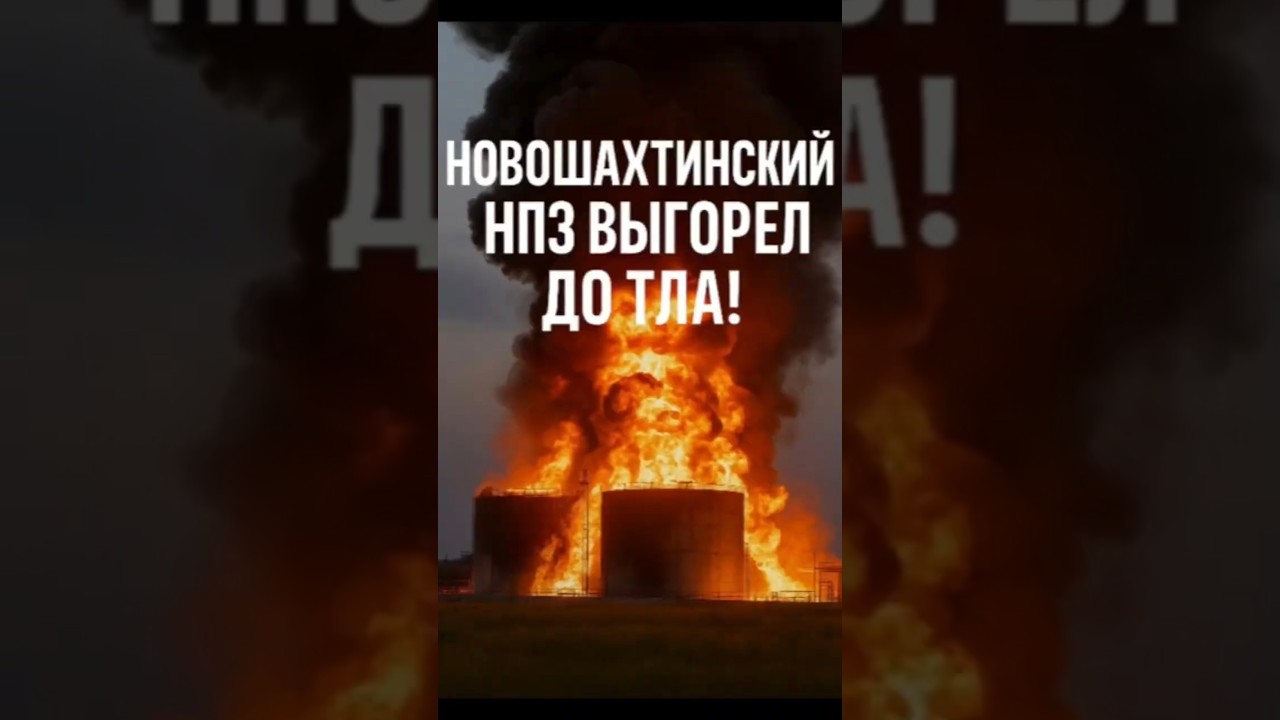 Новошахтинский НПЗ выгорел до тла!