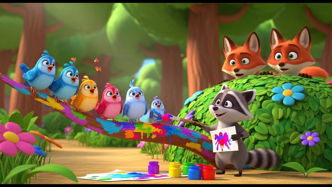 The Raccoon Who Painted the Forest | Creative Nursery Rhymes and Kids Songs