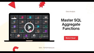 Master SQL Aggregate Functions: COUNT, SUM, AVG, MIN, MAX Explained |TEFEM Africa Fellowship 2024